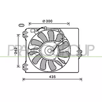Ventilateur, refroidissement du moteur PRASCO FT360F002