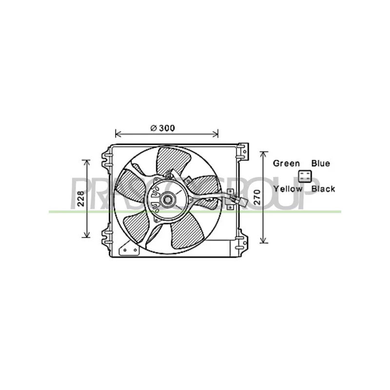 Ventilateur, refroidissement du moteur PRASCO FT360F003