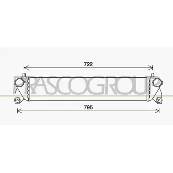 Intercooler, échangeur PRASCO FT360N001