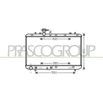 Radiateur, refroidissement du moteur PRASCO FT360R001