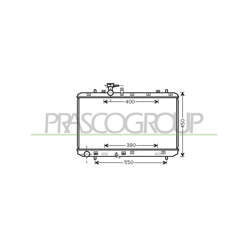 Radiateur, refroidissement du moteur PRASCO FT360R001