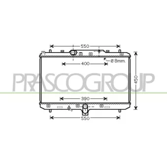 Radiateur, refroidissement du moteur PRASCO FT360R002