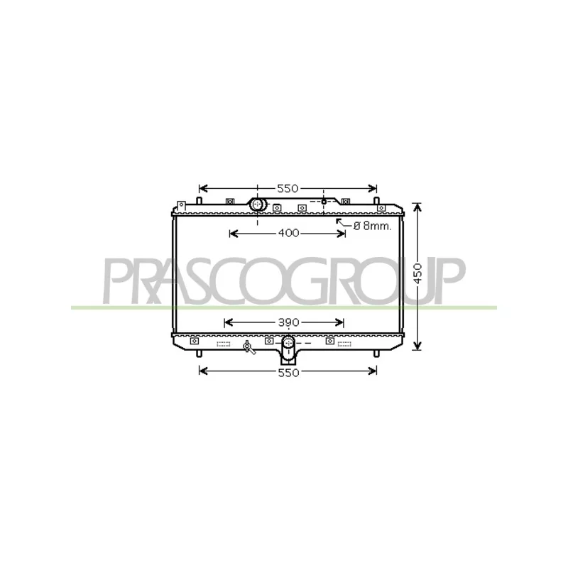 Radiateur, refroidissement du moteur PRASCO FT360R002