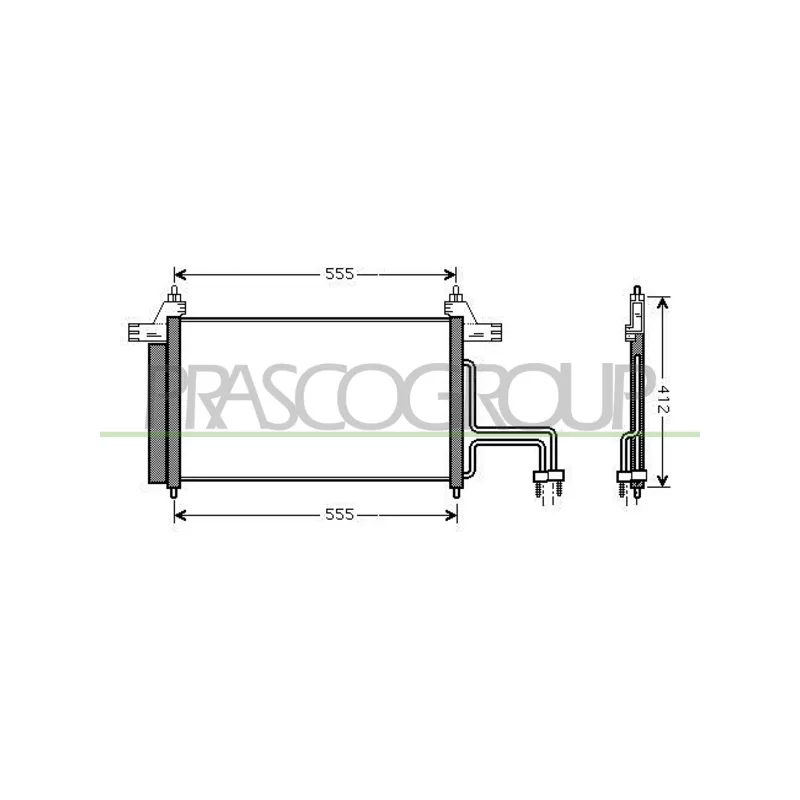 Condenseur, climatisation PRASCO FT420C001