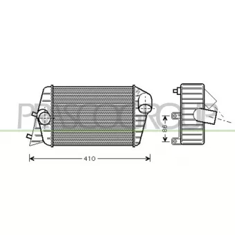 Intercooler, échangeur PRASCO FT420N001