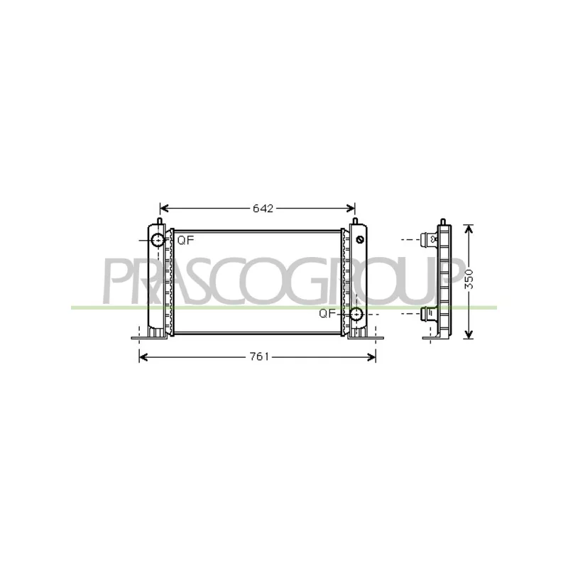 Radiateur, refroidissement du moteur PRASCO FT420R001