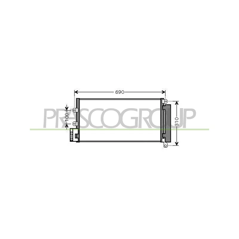 Condenseur, climatisation PRASCO FT440C001