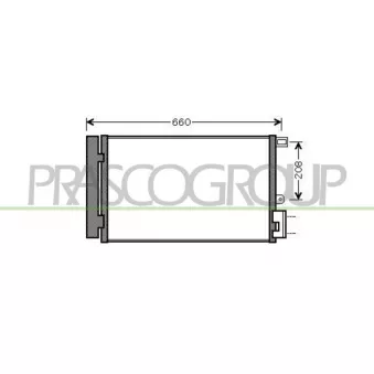 Condenseur, climatisation PRASCO FT440C002
