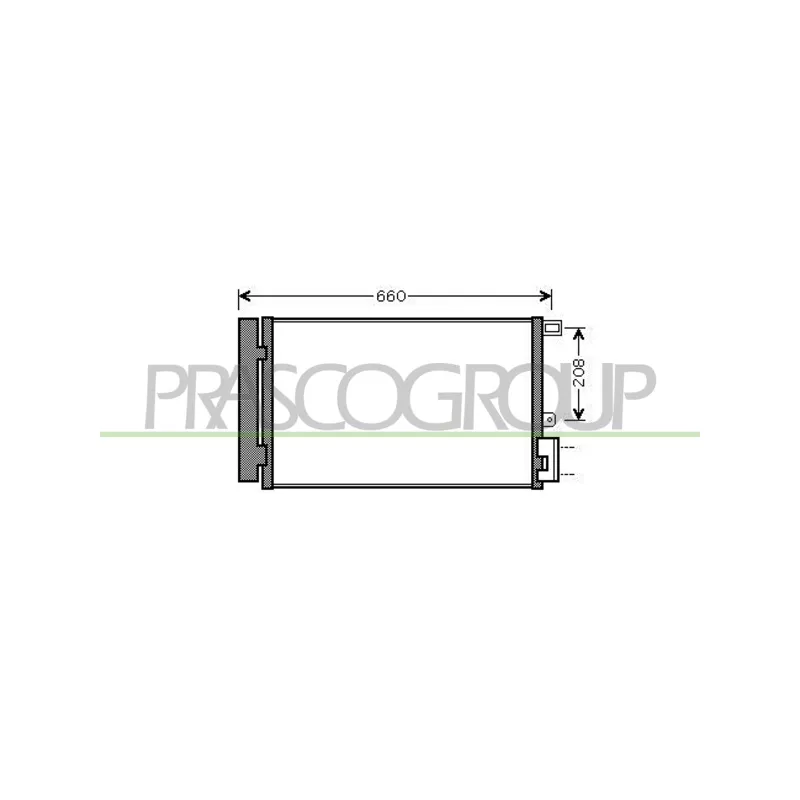 Condenseur, climatisation PRASCO FT440C002