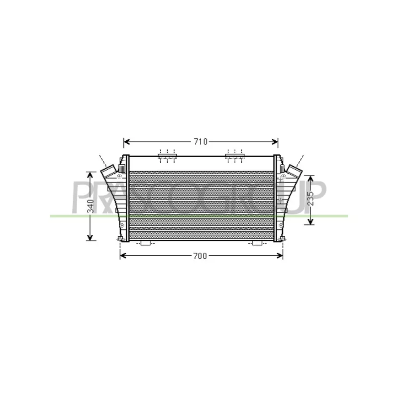 Intercooler, échangeur PRASCO FT520N001