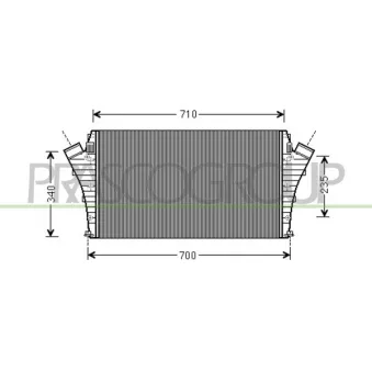Intercooler, échangeur PRASCO FT520N002