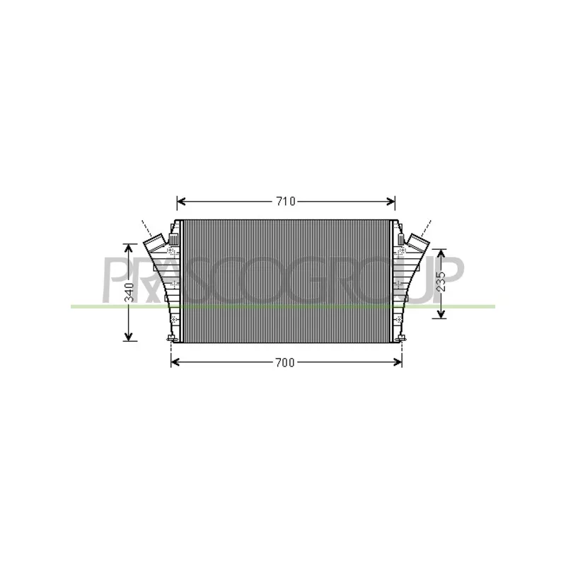 Intercooler, échangeur PRASCO FT520N002