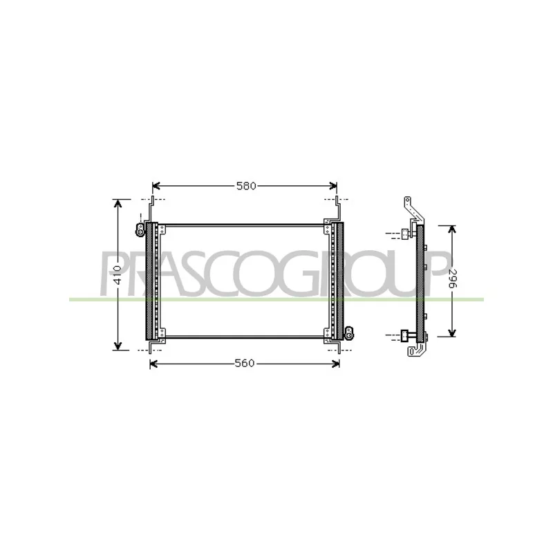 Condenseur, climatisation PRASCO FT715C001