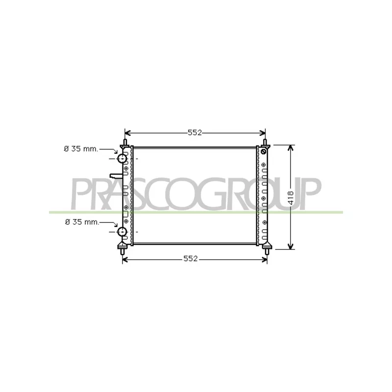 Radiateur, refroidissement du moteur PRASCO FT715R003