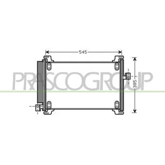 Condenseur, climatisation PRASCO FT717C001