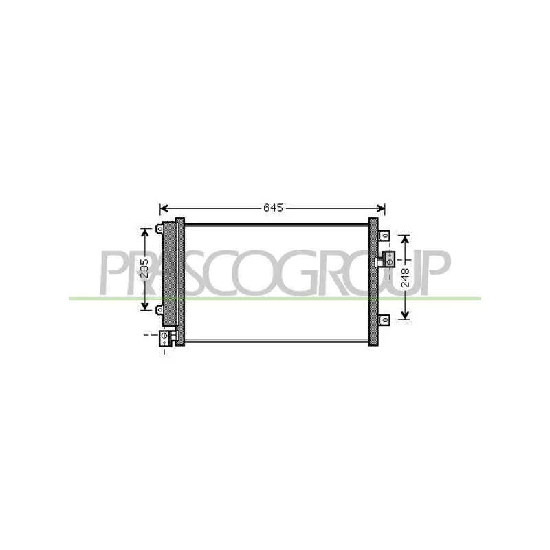 Condenseur, climatisation PRASCO FT717C002