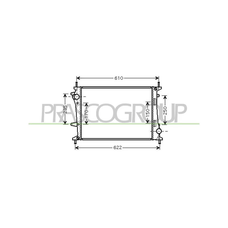 Radiateur, refroidissement du moteur PRASCO FT717R002