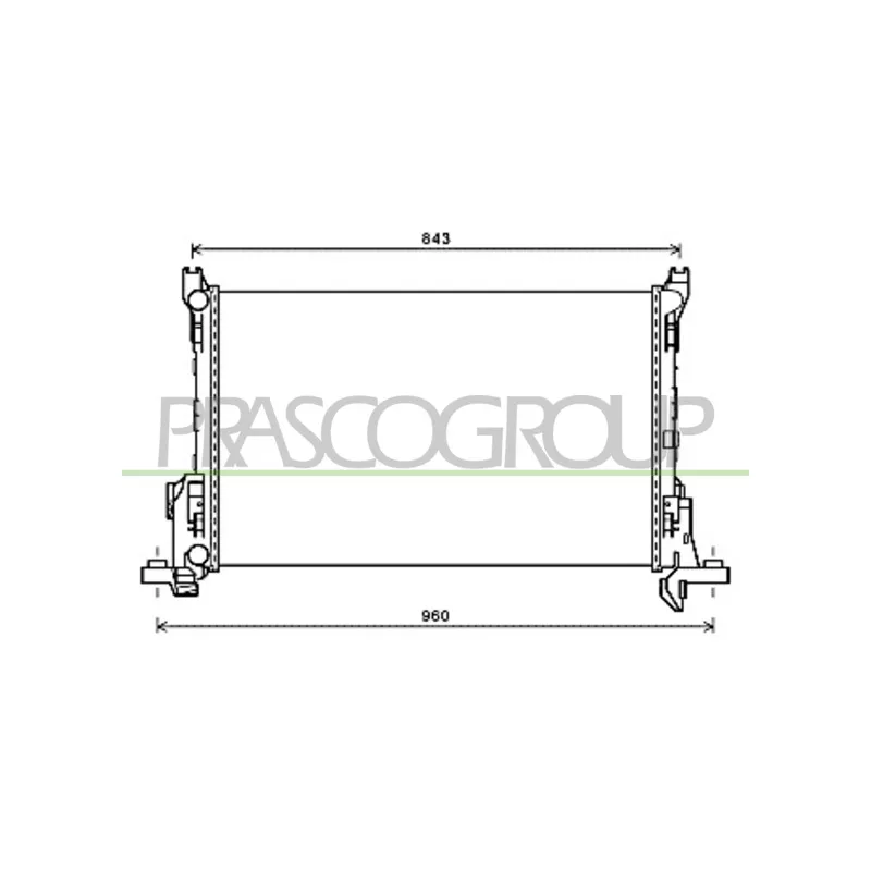 Radiateur, refroidissement du moteur PRASCO FT900R001