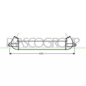 Intercooler, échangeur PRASCO FT908N001
