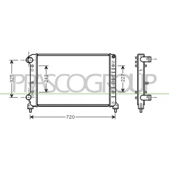 Radiateur, refroidissement du moteur PRASCO FT908R002