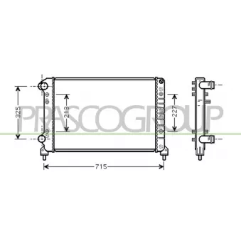 Radiateur, refroidissement du moteur PRASCO