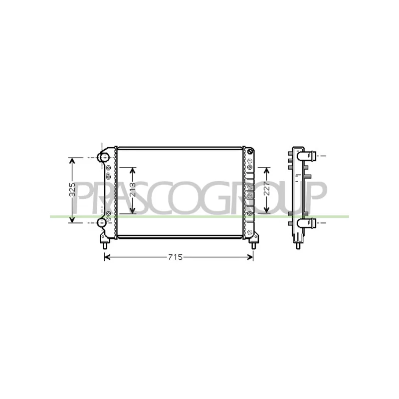 Radiateur, refroidissement du moteur PRASCO FT908R003
