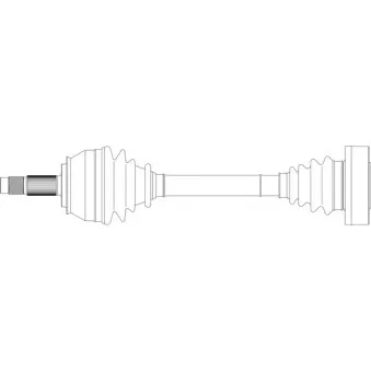 Arbre de transmission avant droit GENERAL RICAMBI AR3091