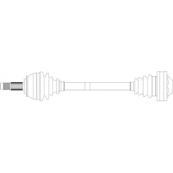 Arbre de transmission avant gauche GENERAL RICAMBI AR3095
