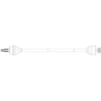 Arbre de transmission avant droit GENERAL RICAMBI AR3114