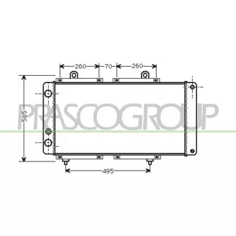 Radiateur, refroidissement du moteur PRASCO FT917R002