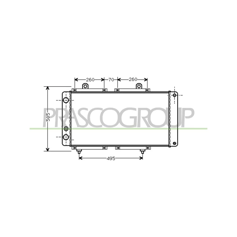 Radiateur, refroidissement du moteur PRASCO FT917R002