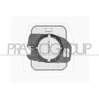 Verre de rétroviseur, rétroviseur extérieur PRASCO FT9217504