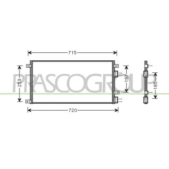 Condenseur, climatisation PRASCO FT926C001