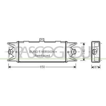 Intercooler, échangeur PRASCO FT928N001