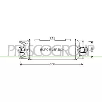 Intercooler, échangeur PRASCO FT928N002
