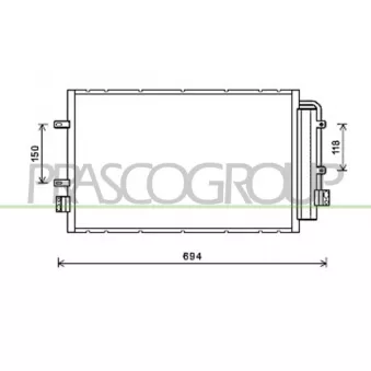 Condenseur, climatisation PRASCO FT929C001