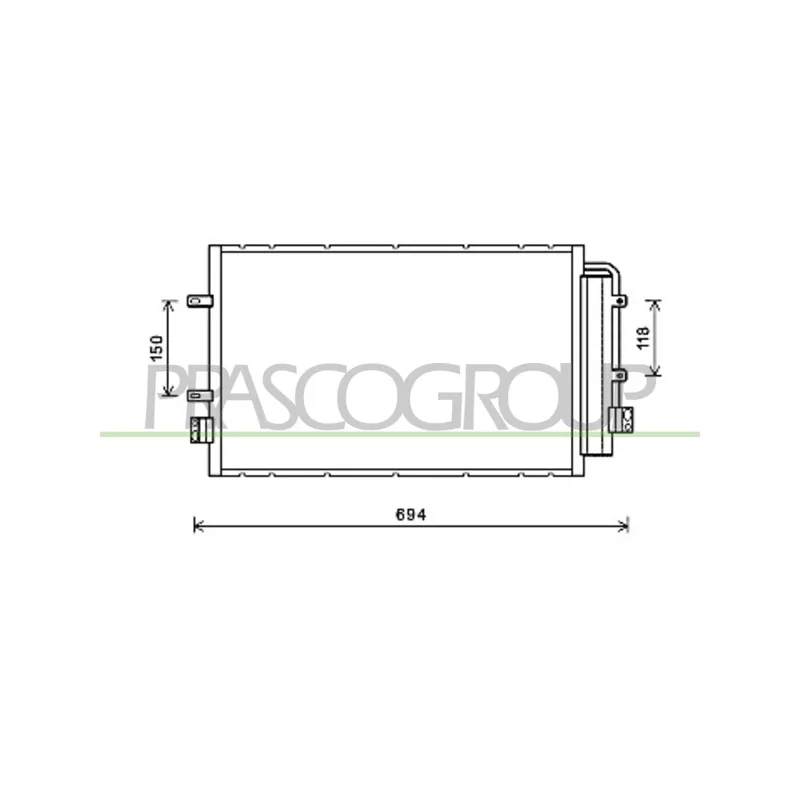 Condenseur, climatisation PRASCO FT929C001
