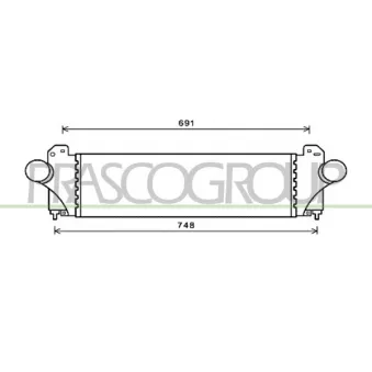 Intercooler, échangeur PRASCO FT929N001