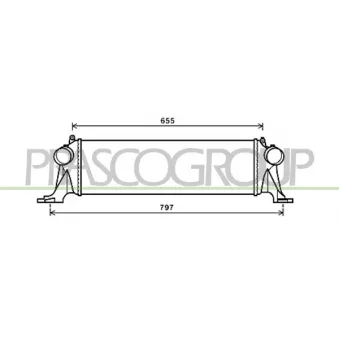 Intercooler, échangeur PRASCO FT929N002