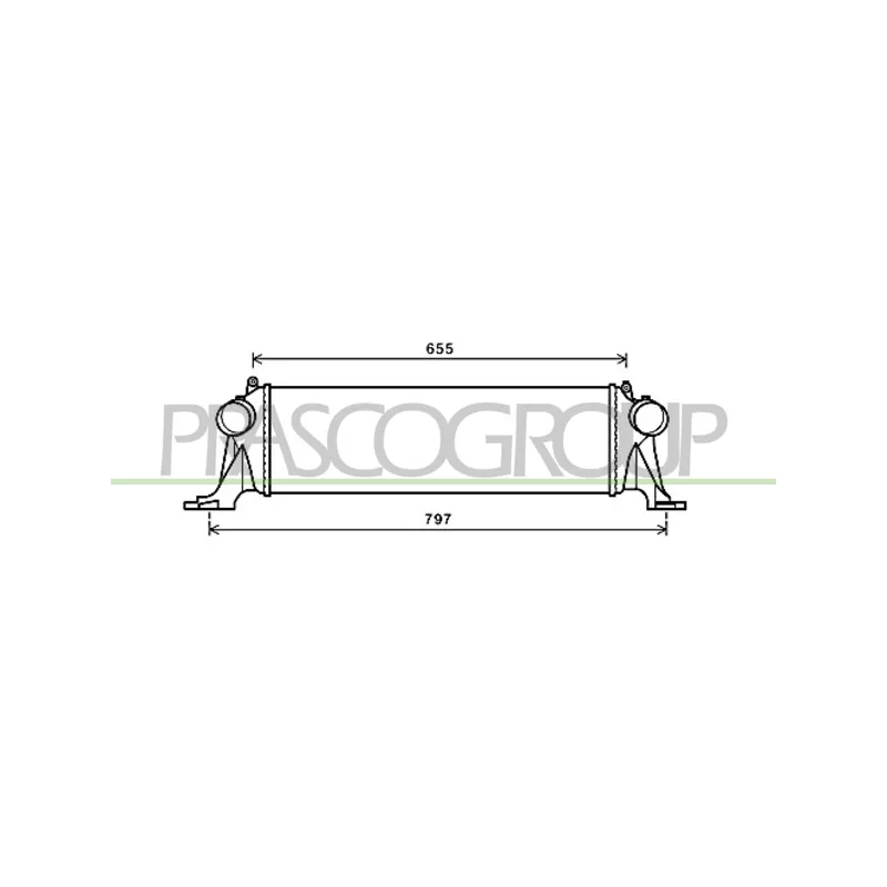 Intercooler, échangeur PRASCO FT929N002