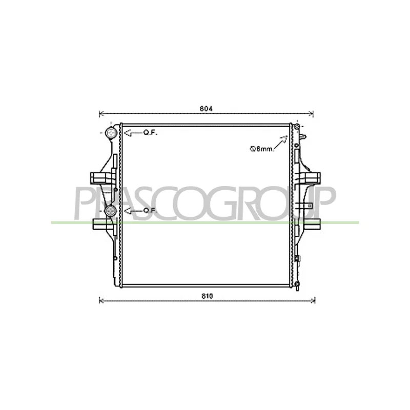 Radiateur, refroidissement du moteur PRASCO FT929R001