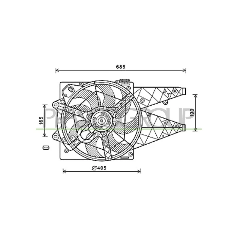 Ventilateur, refroidissement du moteur PRASCO FT930F007