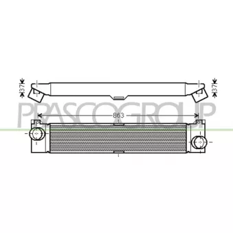 Intercooler, échangeur PRASCO FT930N002