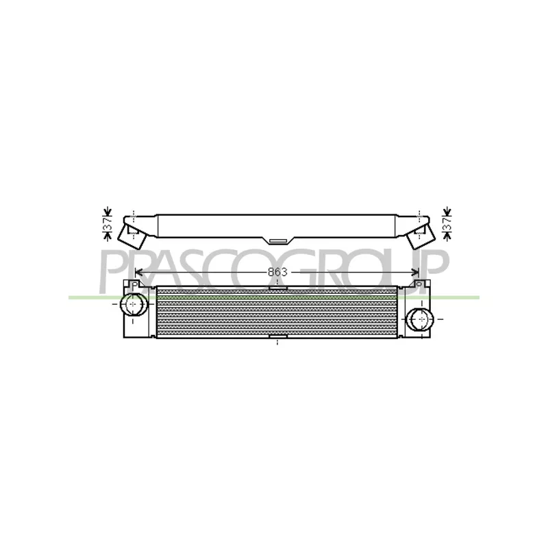 Intercooler, échangeur PRASCO FT930N002