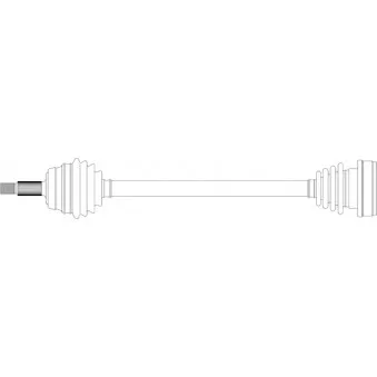 Arbre de transmission avant gauche GENERAL RICAMBI AU3013