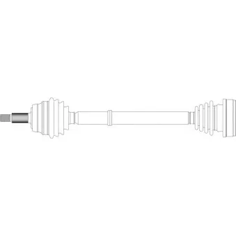 Arbre de transmission avant droit GENERAL RICAMBI AU3014