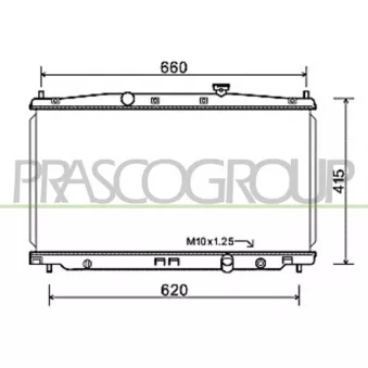 Radiateur, refroidissement du moteur PRASCO