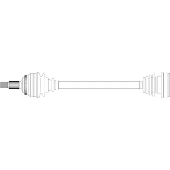 Arbre de transmission avant gauche GENERAL RICAMBI AU3032