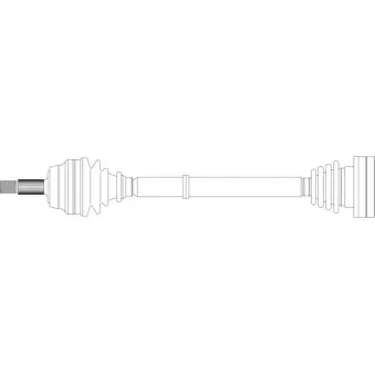 Arbre de transmission avant droit GENERAL RICAMBI AU3070