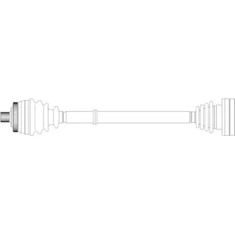 Arbre de transmission avant droit GENERAL RICAMBI AU3076